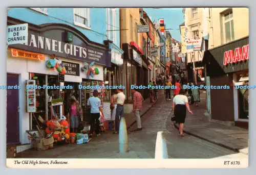 R804159 Folkestone The Old High Street Elgate Postkarten 1982