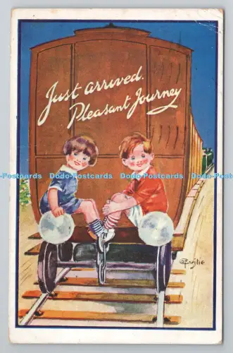 R804168 Gerade angekommen angenehme Reise E T W Dennis London Scarborough C G Enriti