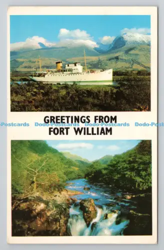 R804182 Grüße aus Fort William Lower Falls of Nevis Mehrfachansicht