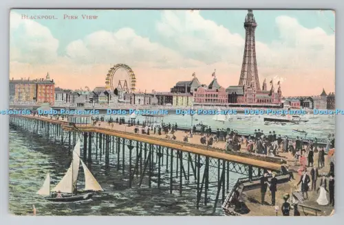 R804183 Blackpool Pier View The Rose Serie