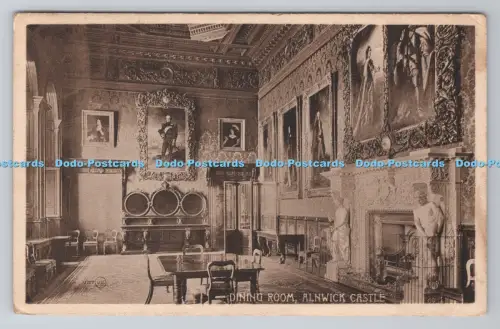R804352 Alnwick Castle Esszimmer Valentine Serie 1916