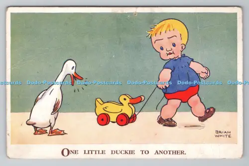 R804473 One Little Duckie to Another Valentine Nipper Brian White