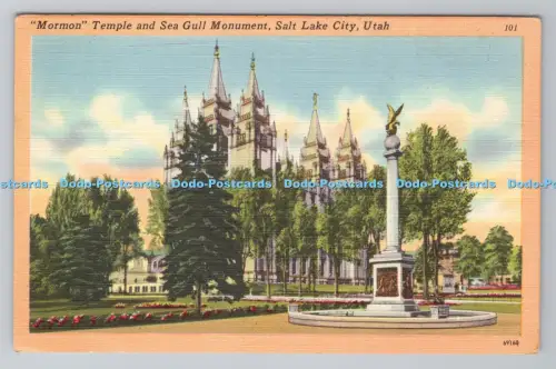 R804494 Utah Salt Lake City Mormonentempel und Möwendenkmal Intermountain To