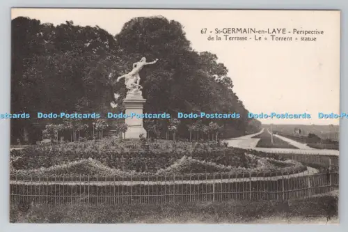 R804499 St Germain en Laye Perspective de la Terrasse LeTorrent Statue