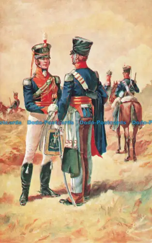 R656199 The 14th Duchess of York Own. Leichte Dragoner 1814. Offizier Vollkleid.