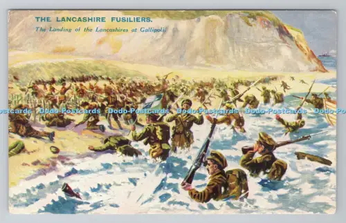 R804631 Die Lancashire Füsiliere. Die Landung der Lancashires in Gallipoli. P