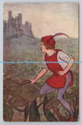 R804640 Wagenheber und der Bohnenstiel. London County Council. Belohnungskarte