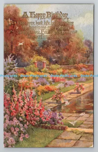 R804643 Kensington Palace. Der niederländische Garten. A Happy Birthday. Alles in einem Garten F