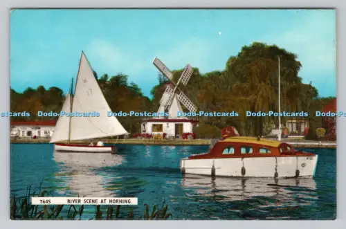 R810259 Flussszene am Horning. H. Coates. Wisbech. Nene Serie