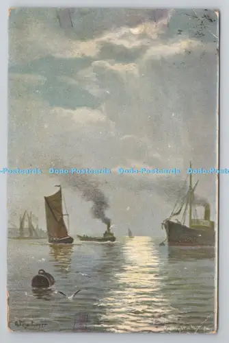 R804892 Schiffe auf See. S. Hildesheimer. London. Manchester. Serie. 5278. PM.