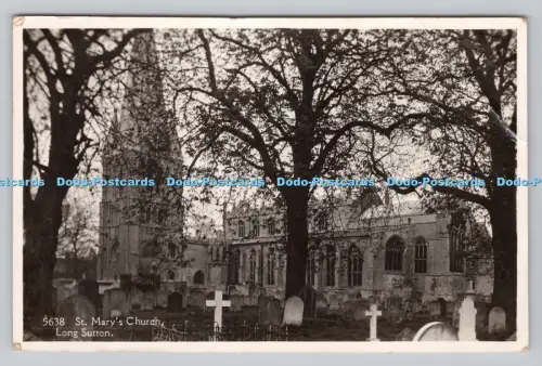 R810264 Long Sutton. Kirche St. Marien. H. Coates. Serie Nene. RP. PM. Spalding.