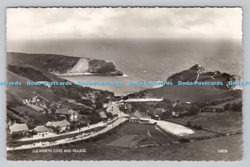 R810265 Lulworth Cove and Village. Harvey Barton. Bristol. RP. PM. Bournemouth.