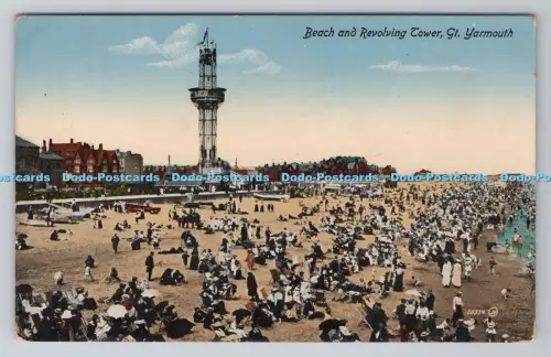 R804898 Gt. Yarmouth. Strand und Drehturm. Valentine Serie