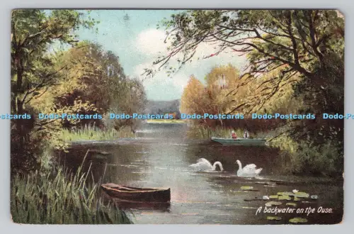R808212 A Backwater on the Ouse. L. London. Nr. 632. 1908