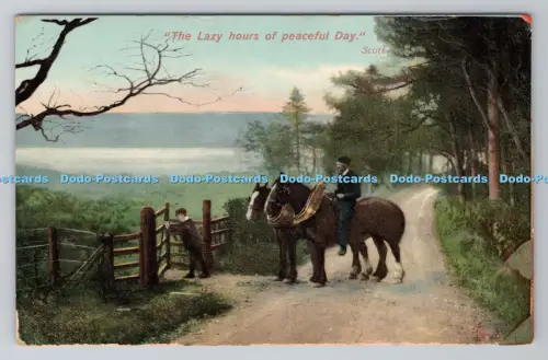 R804904 Die faulen Stunden des friedlichen Tages. Farm Life. stecken. Rapholette. 8082