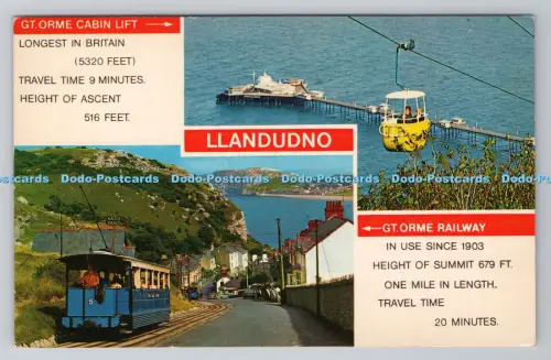 R806503 Llandudno. Gt. Orme Railway. Gt. Orme Kabinenlift. Bamforth. Holmfirth. Y