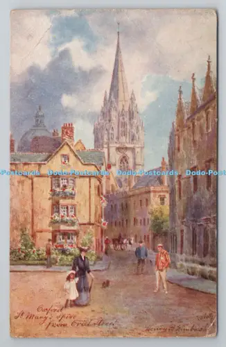 R804921 Oxford. St. Maria die Jungfrau. Malerisches Oxford. stecken. Oilette. Serie.