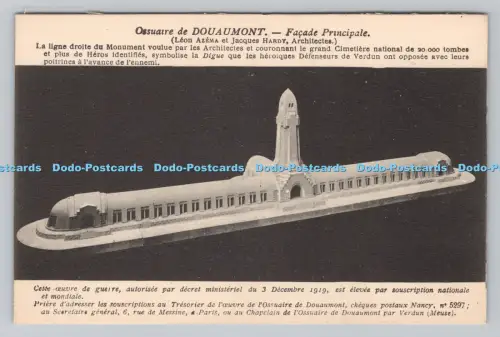 R808231 Ossuaire de Douaumont. Fassadenprinzip. Leon Azema et Jacques Hardy. A