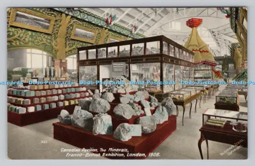 R808234 London. Franco British Exhibition. Kanadischer Pavillon. Die Mineralien. Vale