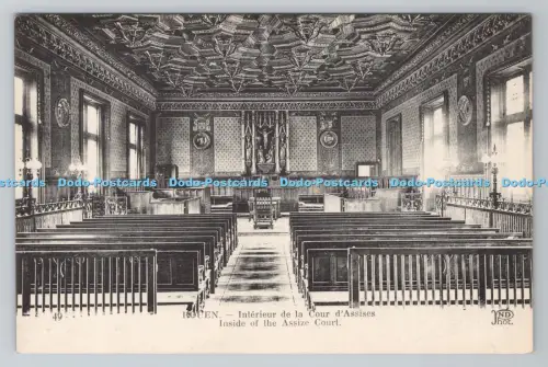 R806514 Rouen. Im Inneren des Assize Court. ND. Fot. Levy et Neurdein Reunis. Pa
