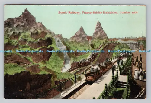 R808238 London. Franco British Exhibition. Scenic Railway. Valentine