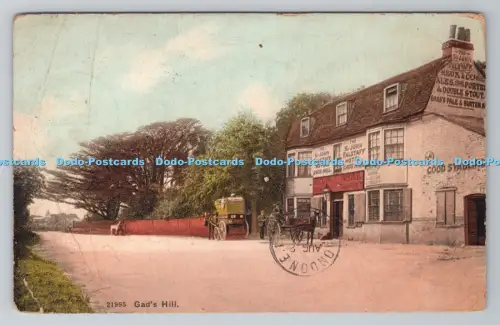 R806518 Gad Hill. Photochrom. PM. Gravesend. 1922