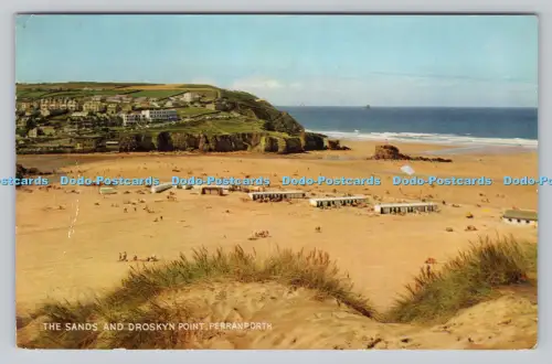 R810325 Perranporth. The Sands and Droskyn Point. J. Salmon. Sevenoaks. PM. St.