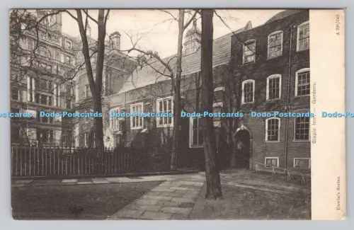 R808307 Staple Inn. Gärten. Serie Unwin. PM. Ilford. 1913