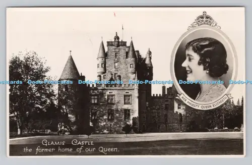 R808308 Glamis Castle. Das ehemalige Zuhause unserer Königin. stecken. Echtfoto. Nr.