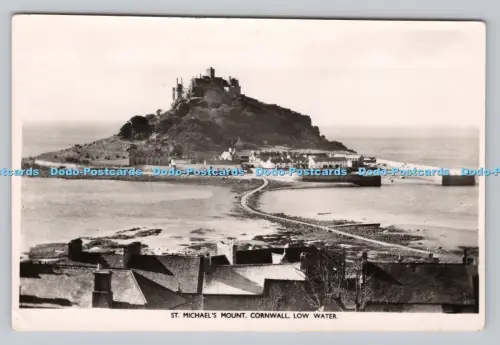 R808319 Cornwall. Niedrigwasser. St. Michael Mount. Photochrom. Tunbridge Wells. Ken