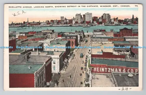 R805011 Windsor. Ont. Kanada. Ouellette Avenue. Blick nach Norden. Zeigt Detroit i