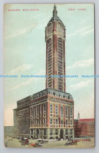 R805012 New York. Sängergebäude. Oory Postkarte