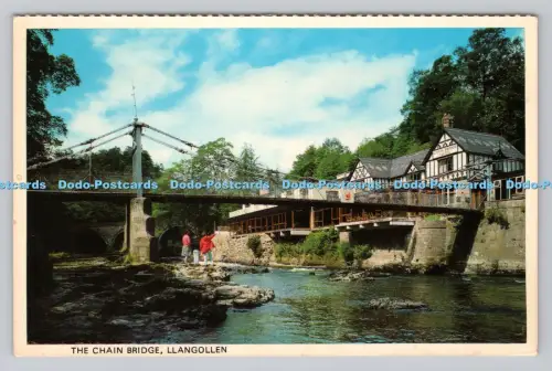 R810407 Llangollen. Die Kettenbrücke. Gedruckt in Großbritannien