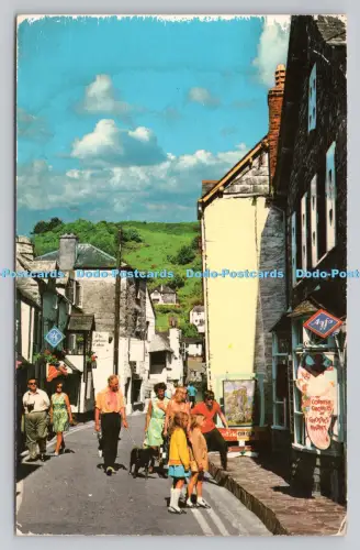 R810413 Polperro. Lansallos Street. Fotopräzision. St. Ives. Huntingdon. Farbe