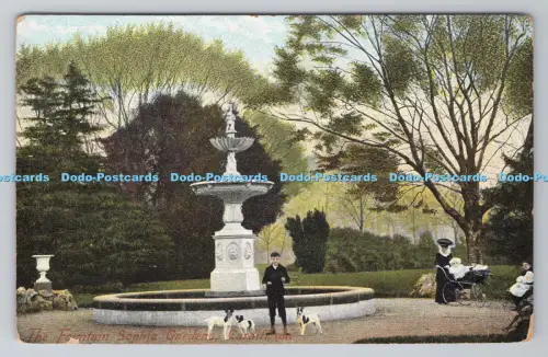 R805052 Cardiff. Der Brunnen Sophia Gardens. M.J.R