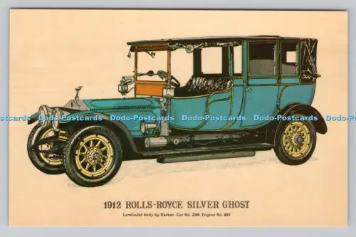 R810420 1912 Rolls Royce Silver Ghost. Fine Art Lithographie. Prescott Tonabnehmer. Bri