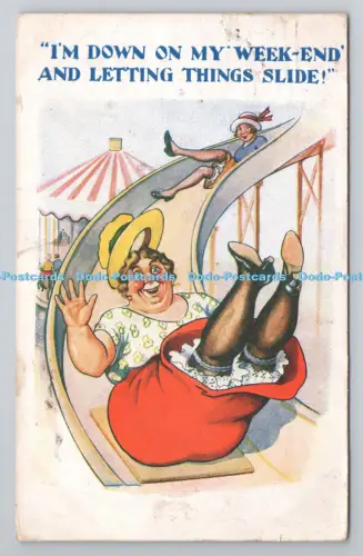 R806638 Ich bin am Wochenende unten und lasse die Dinge gleiten. Comic Serie. Nr. 5636