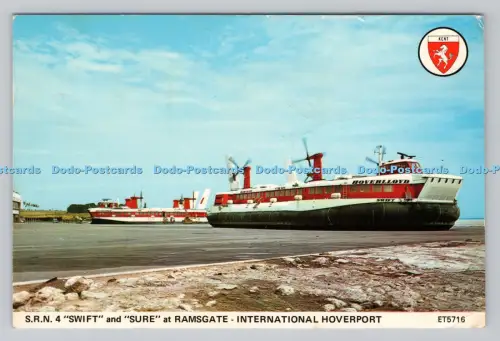 R810423 S.R.N.4. Schnell und sicher bei Ramsgate. International Hoverport. Elgate