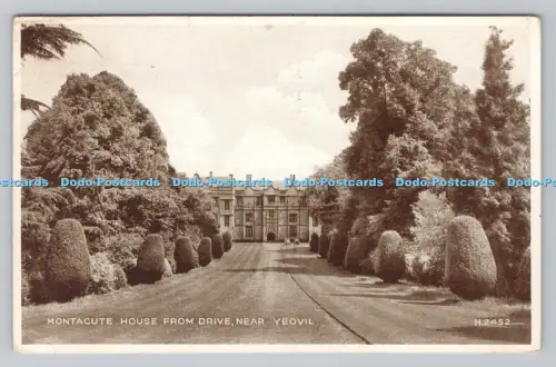 R808367 Montacute House von Drive in der Nähe von Yeovil. Valentinstag. Foto braun. 1948