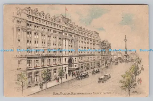 R808375 London. Hotel Victoria. Northumberland Avenue. PM. London. 1931