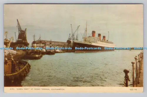 R808376 Southampton. R. M. S. Queen Mary am Ocean Terminal. Jarrold. Norwich. En