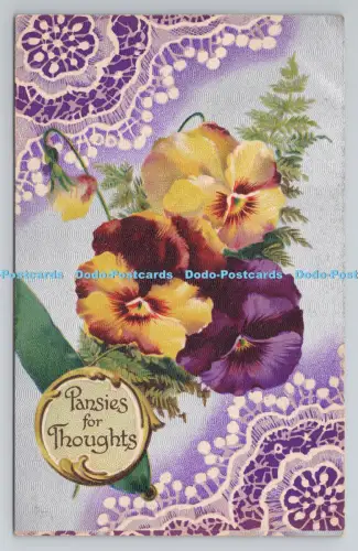 R806670 Stiefmütterchen zum Nachdenken. Blumen. B. B. London. Serie. Nr. E. 210