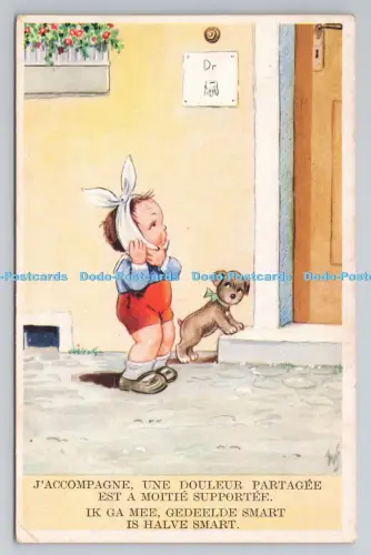 R806680 J Accompagne Une Douleur Partagee. Postkarte