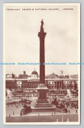 R808407 London. Trafalgar Square und National Gallery. E. T. W. Dennis. Scarboro