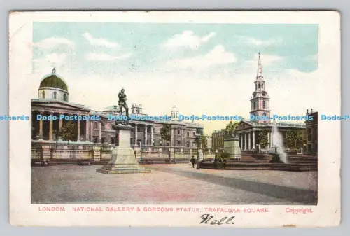 R808408 London. National Gallery und Gordon Statue. Trafalgar Square. PM. Paddin