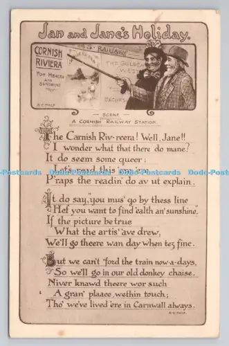 R806689 Jan and Jane s Holiday. Szene A Cornish Railway Station. F. Frith. Reiga
