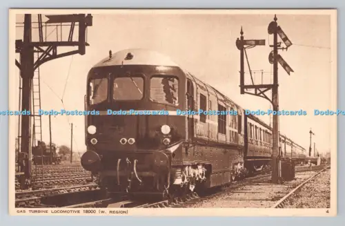 R806707 Gasturbinenlokomotive. W. Region. 18000. Photochrom. Tunbridge Wells. C