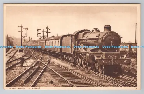 R806708 Der rote Drache. W. Region. Der Up South Wales Express. Gezogen von einem 4. 6.