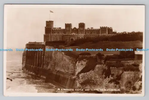 R808434 Kingsgate Castle und Klippen in der Nähe von Cliftonville. Serie Romney. PM. Ma