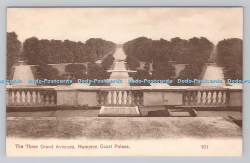 R808437 Hampton Court Palace. Die drei Grand Avenues. Morland Studio. Kingston